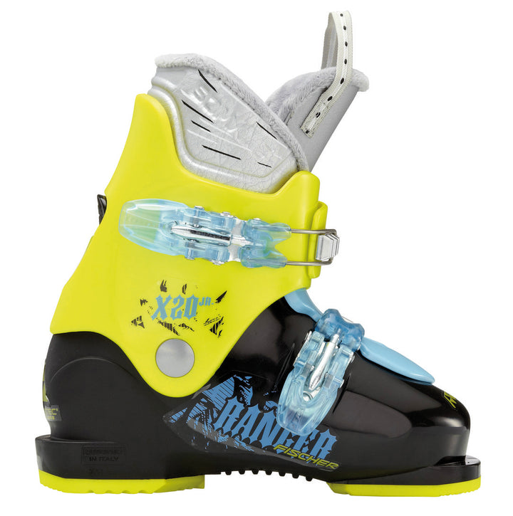 Fischer Ranger Jr 20 Ski Boots - Youth - Boy's 2013 Black/Yellow Front View