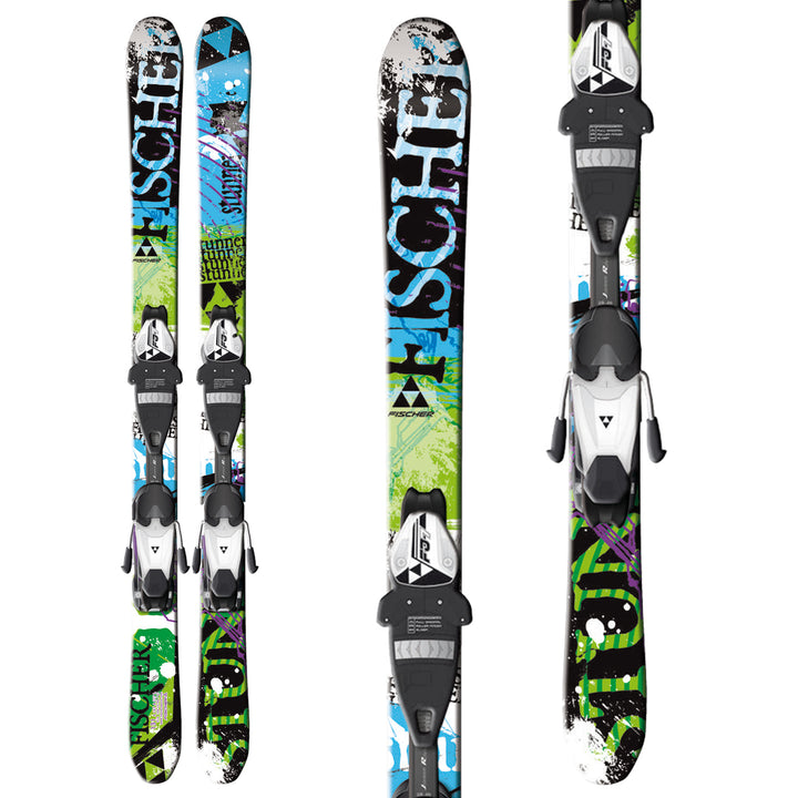 Fischer Stunner Skis + FJ4 AC Jr Rail Bindings - Youth 2013 Front View