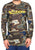 Volcom Stock Hunter Riding Crew Neck Baselayer Top Military Camo Front View