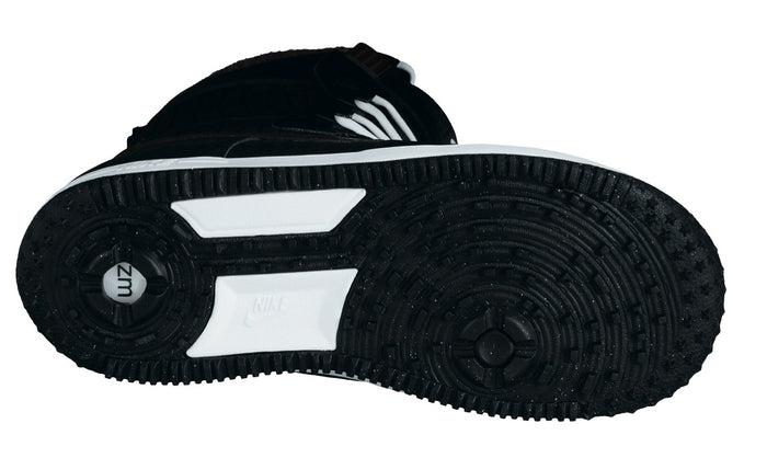 Nike Zoom Force 1 Snowboard Boots 2013 Black/Anthracite/White Bottom View