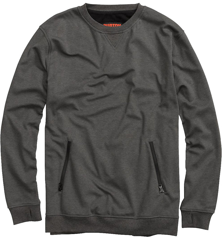 Burton Park Crew Sweatshirt True Black Heather Front View