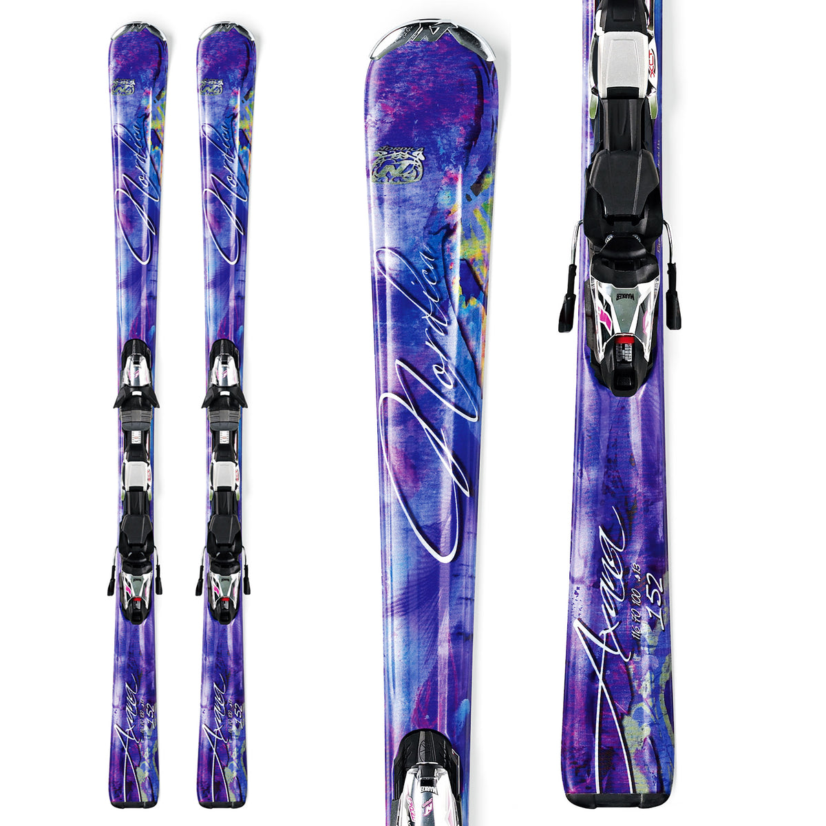 Nordica Axana Skis + N Sport Bindings - Women's 2013 Front View