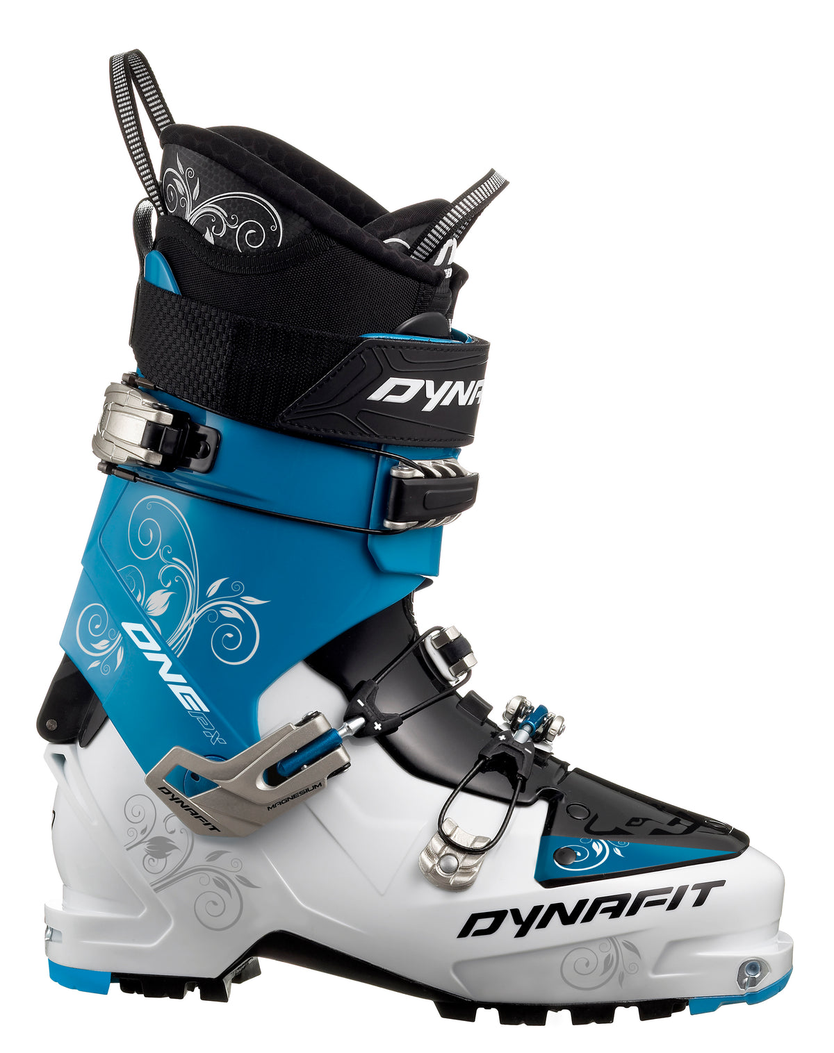 Dynafit One PX TF Alpine Touring Ski Boots - Women's 2013 White/Fiji Blue Front View
