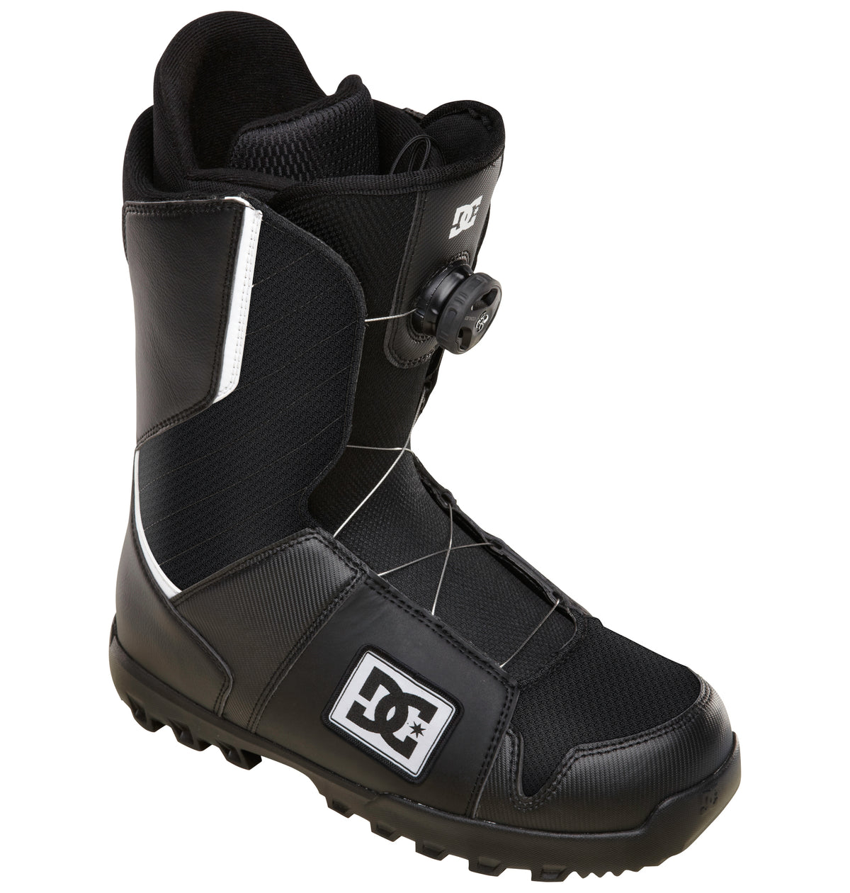 DC Scout BOA Snowboard Boots 2013 Black/White Side View