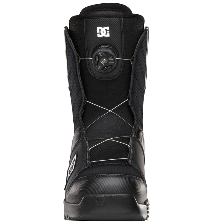 DC Scout BOA Snowboard Boots 2013 Black/White Front View