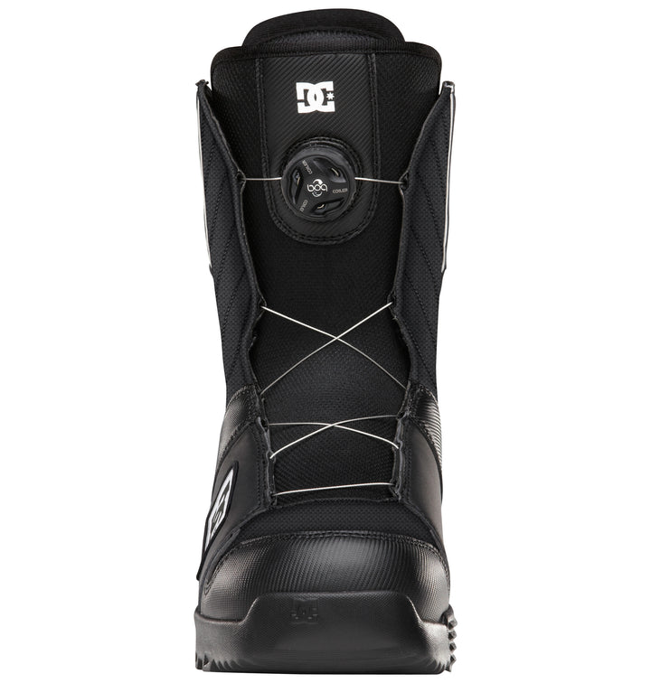 DC Scout BOA Snowboard Boots 2013 Black/White Front View