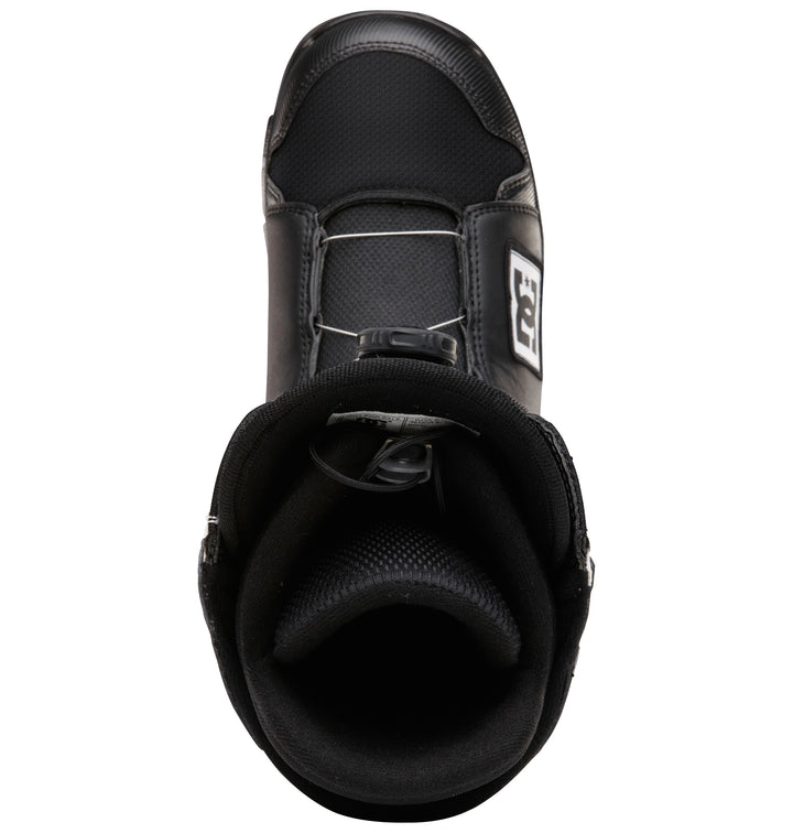 DC Scout BOA Snowboard Boots 2013 Black/White Top View