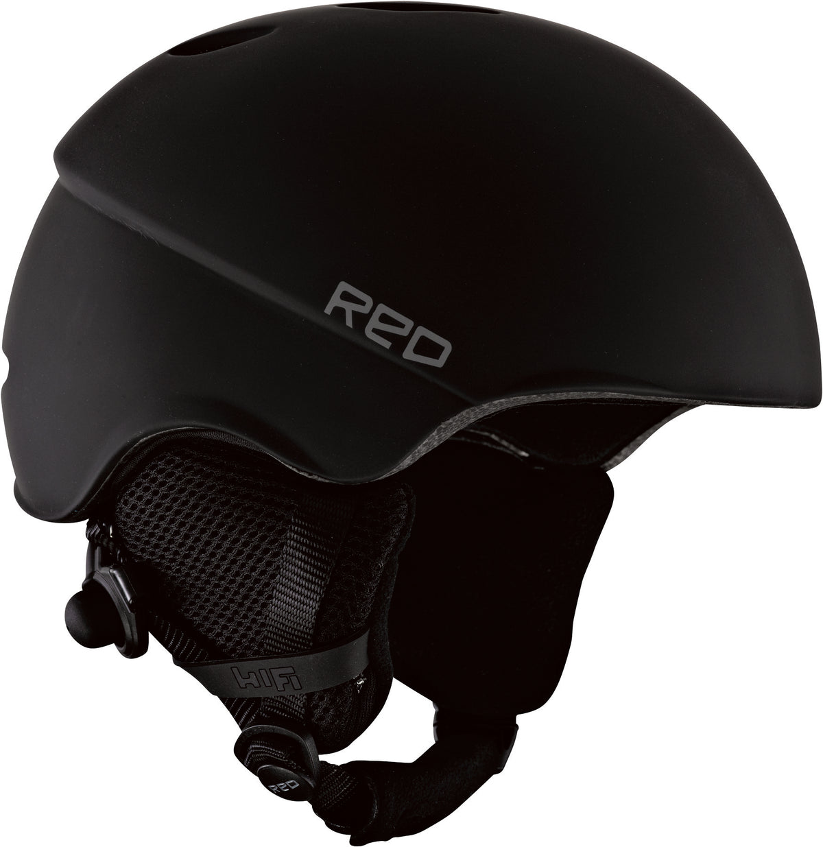 Red Hi-Fi Helmet Black Front View