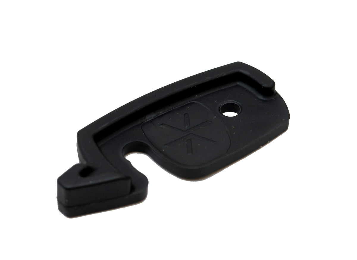 Karakoram Tip and Tail Clips w/ Rivets Silver Front View
