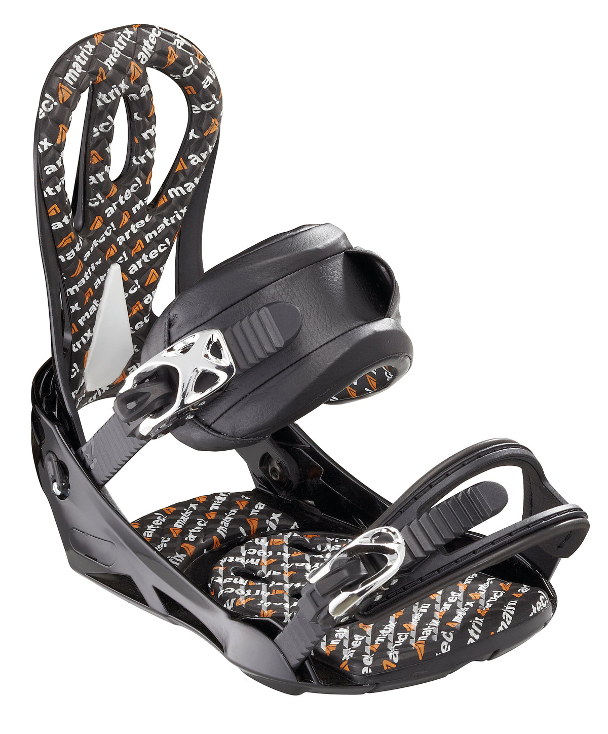Artec Matrix Snowboard Bindings 2013 Black Front View