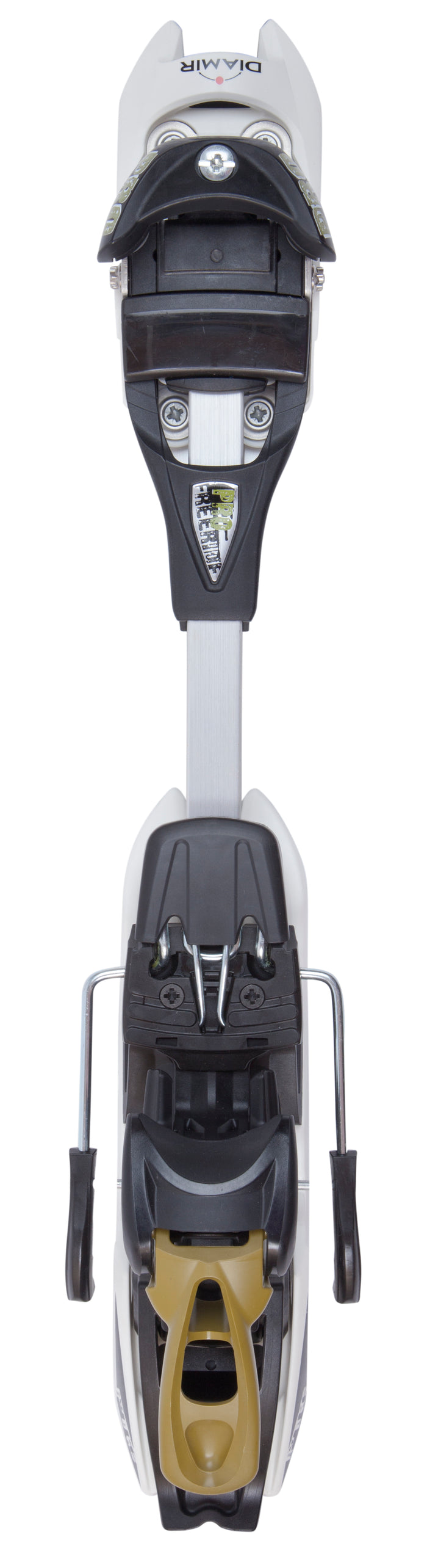 Fritschi Diamir Freeride Pro Extra Long Ski Bindings (120mm Brakes) 2013 Silver Top View