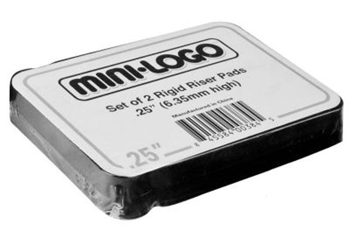 Mini Logo Rigid .25" Riser Pads None Front View