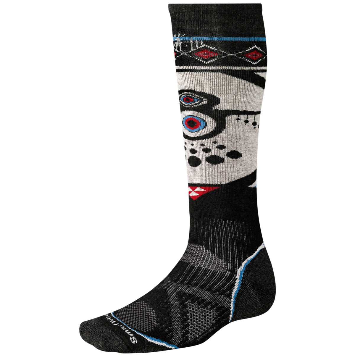 Smartwool Athlete Artist Series Socks Black Front View