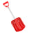 G3 SpadeTECH D-Grip Shovel Red/Silver Front View