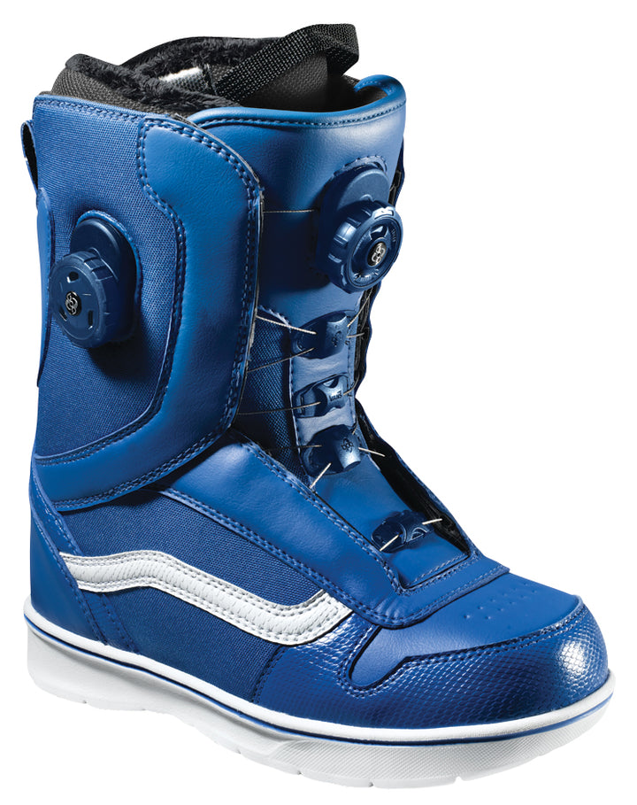 Vans Aura Snowboard Boots - Women's 2013 Blue/White Front View