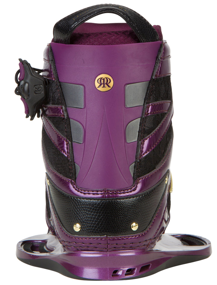 Ronix Faith Hope Love Wakeboard Bindings - Women's 2013 Metallic Merlot/Lace Back View