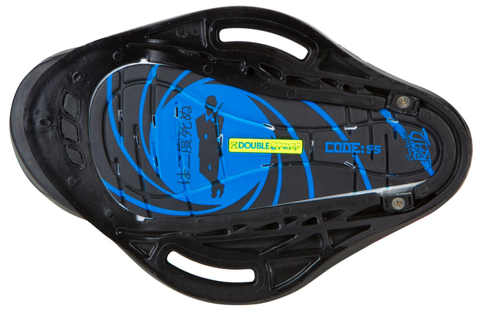 Ronix Code 55 Wakeboard Bindings 2013 Stealth/Discretion Base View