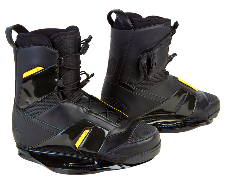 Ronix Code 55 Wakeboard Bindings 2013 Stealth/Discretion Front View