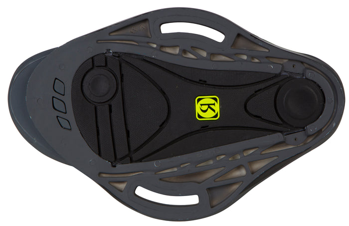 Ronix District Wakeboard Bindings 2013 Slate/GP Yellow Base View