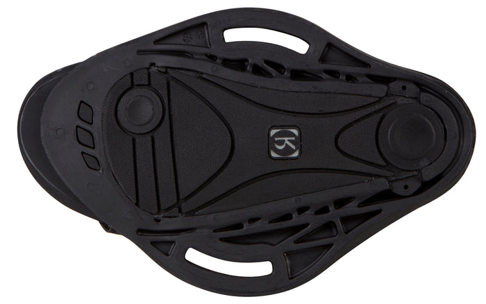 Ronix Divide Wakeboard Bindings 2013 Black/Silver Base View