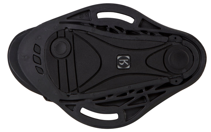 Ronix Divide Wakeboard Bindings 2013 Black/Silver Base View
