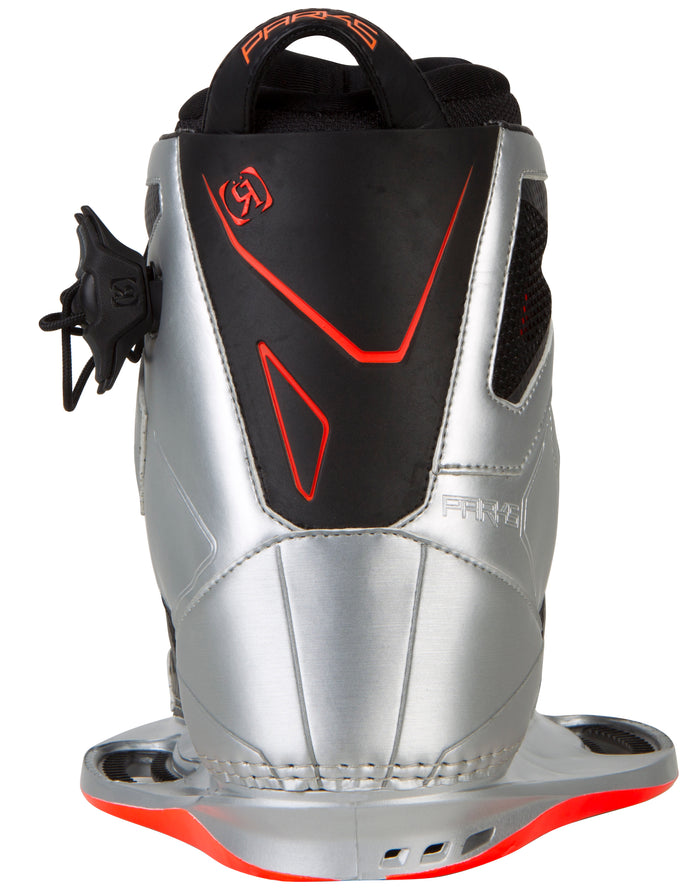 Ronix Parks Wakeboard Bindings 2013 Space Silver/The Juice Back View