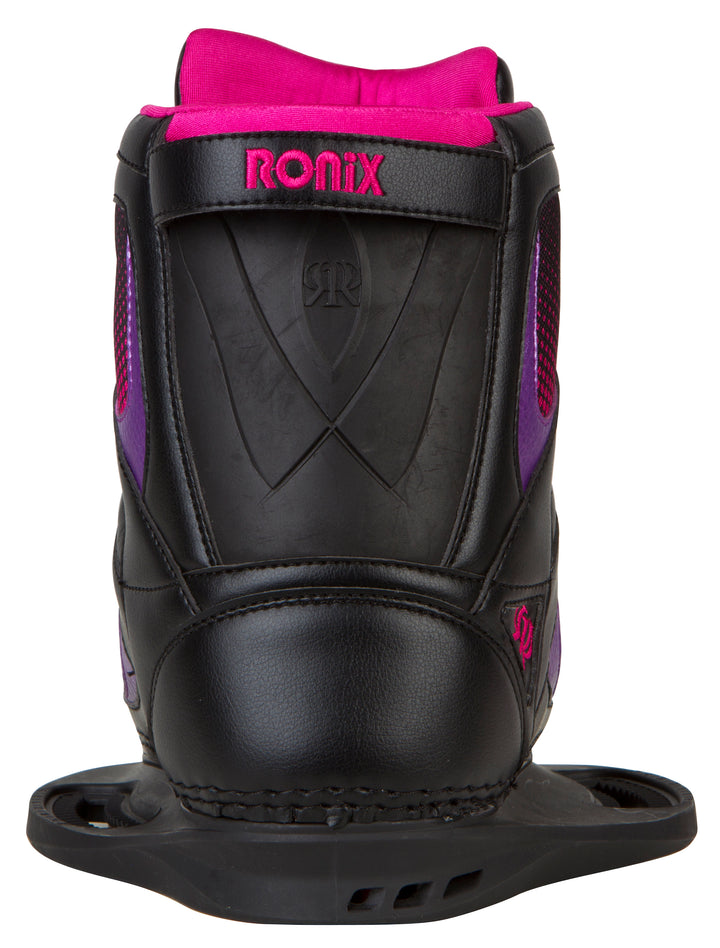 Ronix Luxe Wakeboard Bindings - Women's 2013 Black/Pink/Purple Back View
