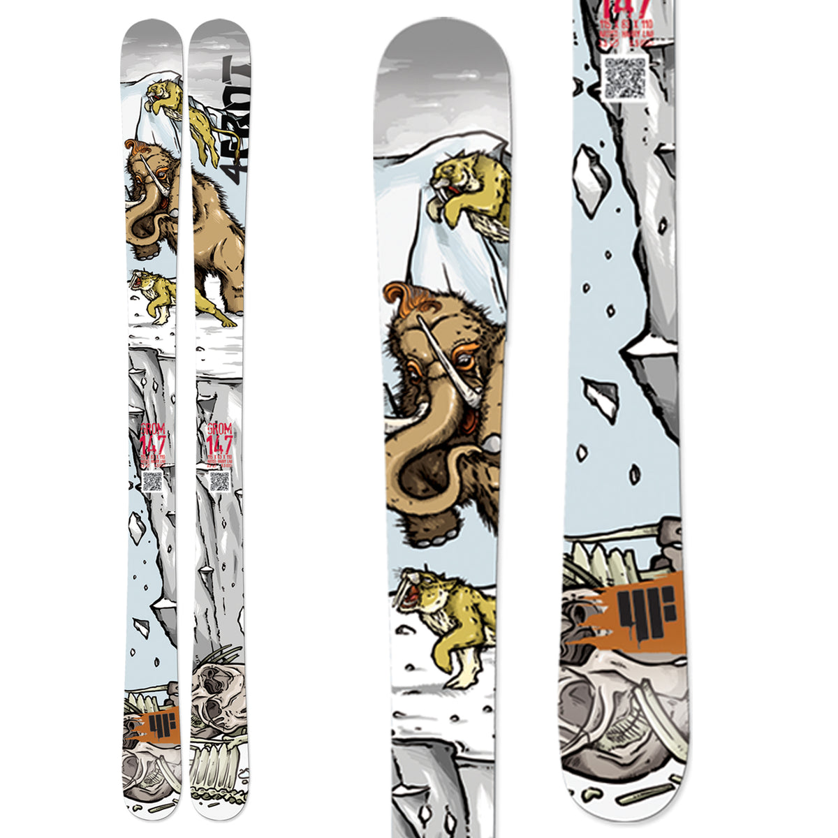 4FRNT Grom Skis - Youth 2013 Front View