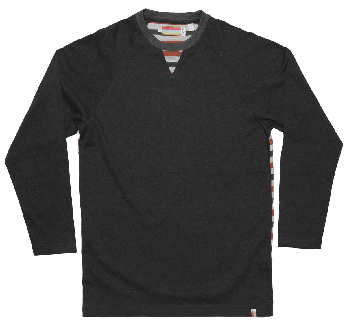 slvdr Gallant Long Sleeve T Shirt Charcoal Front View