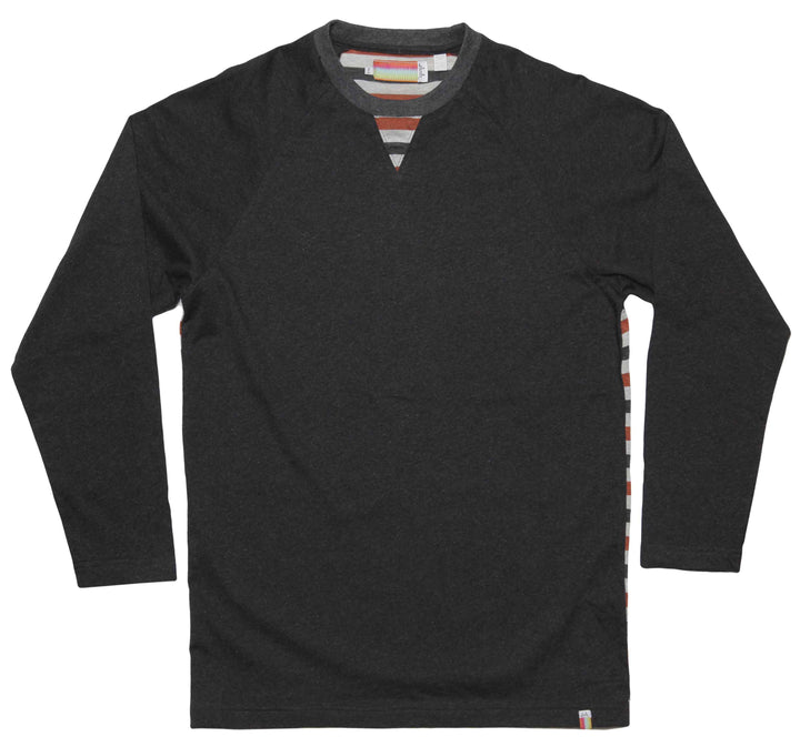 slvdr Gallant Long Sleeve T Shirt Charcoal Front View