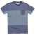 slvdr Pratt T Shirt Blues Front View
