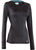 Under Armour UA Base 1.0 Crew Top - Women's Black/Cortez Front View
