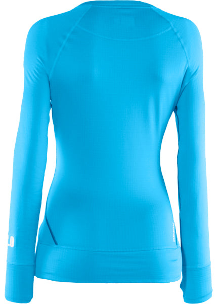 Under Armour UA Base 2.0 Crew Top - Women's Cortez/White Back View