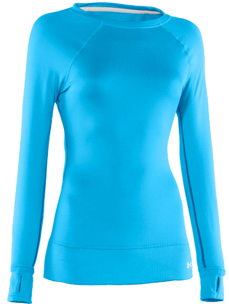 Under Armour UA Base 2.0 Crew Top - Women's Cortez/White Front View