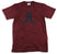 Wesc Icon T Shirt Andorra Red Melange Front View