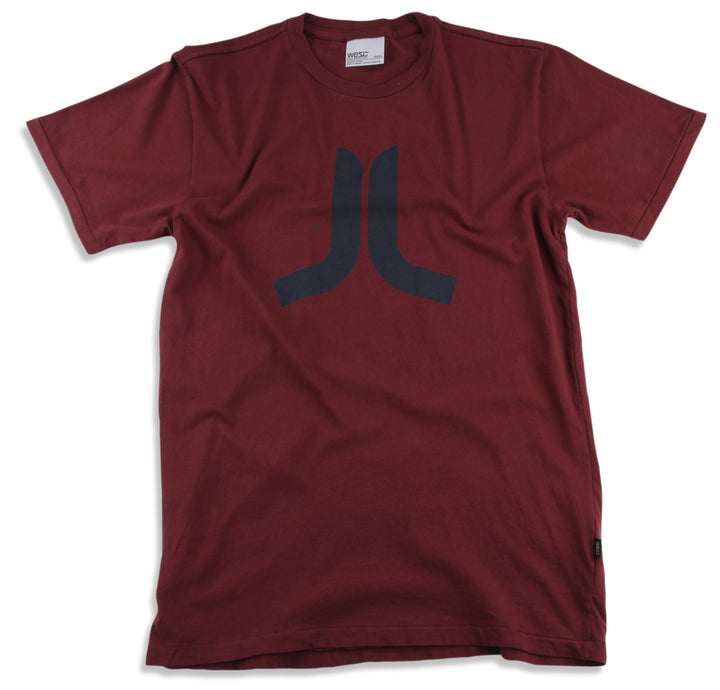 Wesc Icon T Shirt Andorra Red Melange Front View
