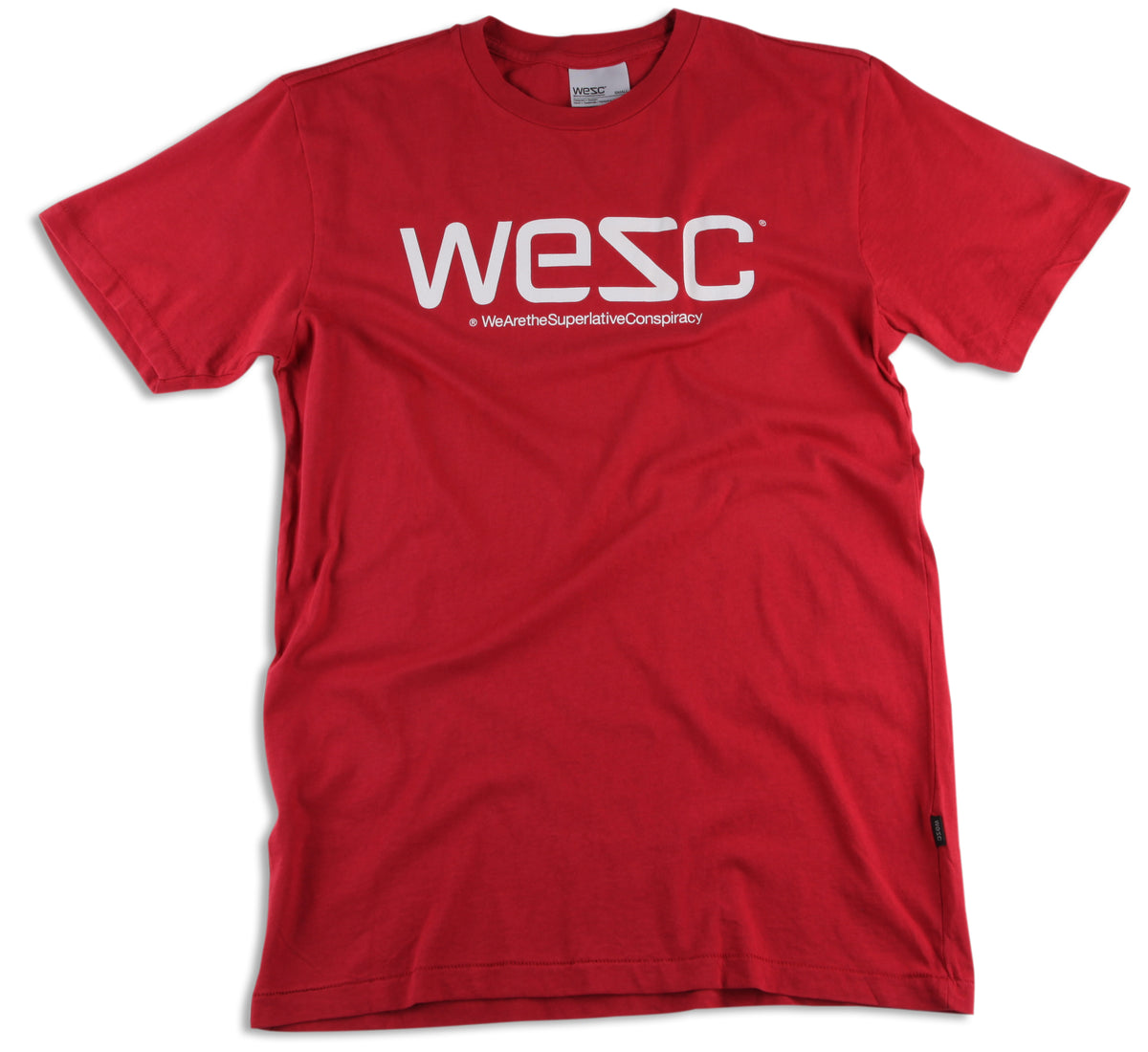 Wesc T Shirt Pompeian Red Front View