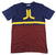 Wesc Icon and Stripe T Shirt Medium Blue Front View