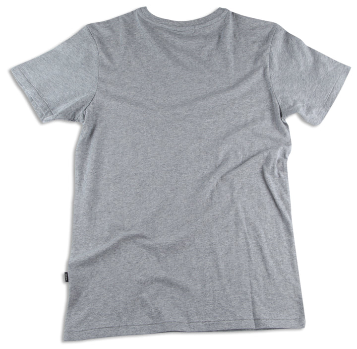 Wesc Barcode Stripe T Shirt Grey Melange Back View
