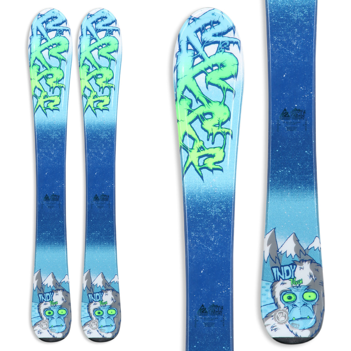 K2 Indy Skis - Boy's 2014 Front View