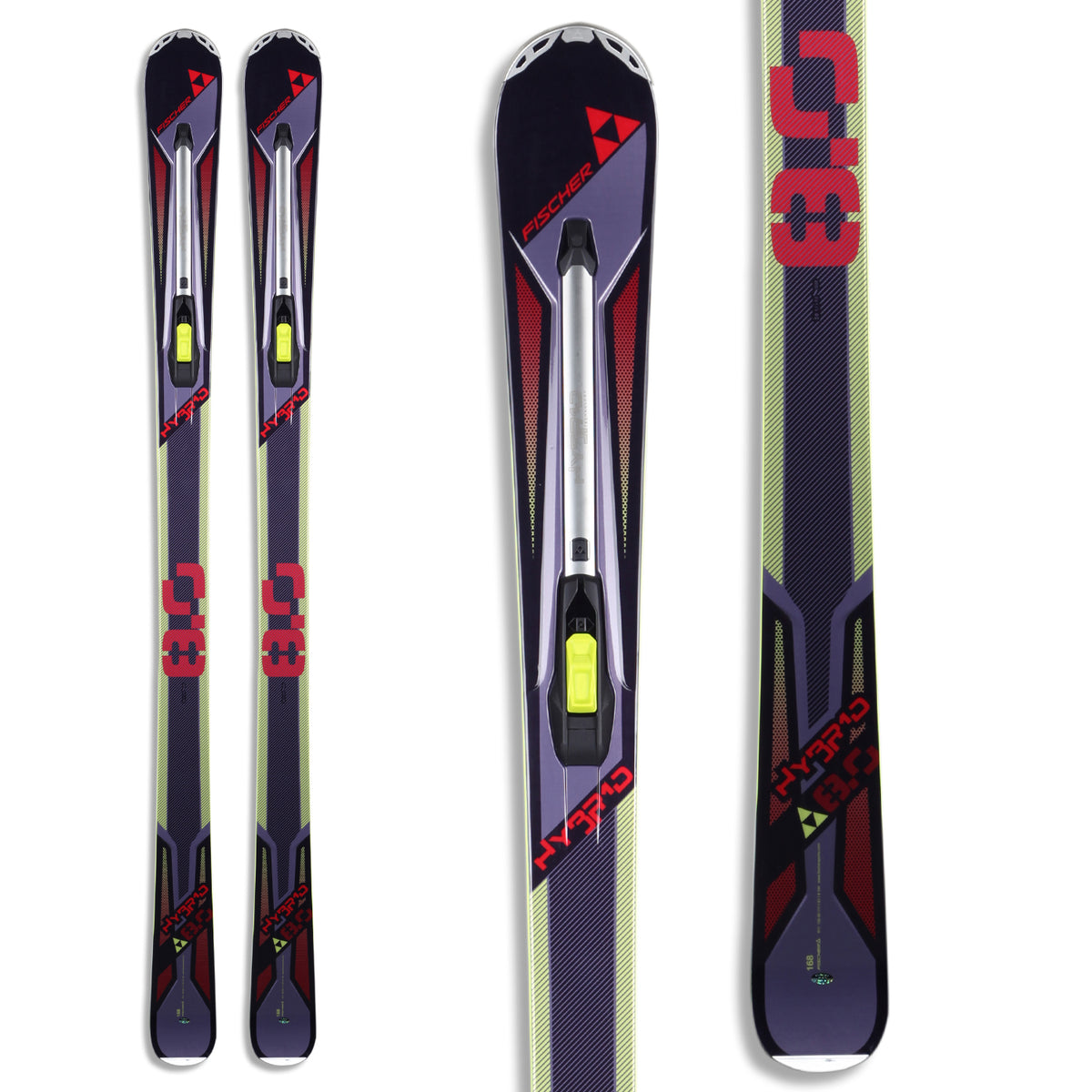 Fischer Hybrid 8.0 Skis 2013 Front View