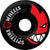 Spitfire BLACK BIGHEAD Skateboard Wheels Front View