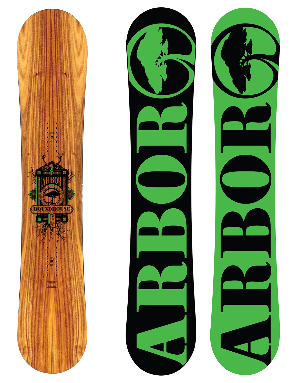 Arbor Roundhouse CX Snowboard 2013 Front View