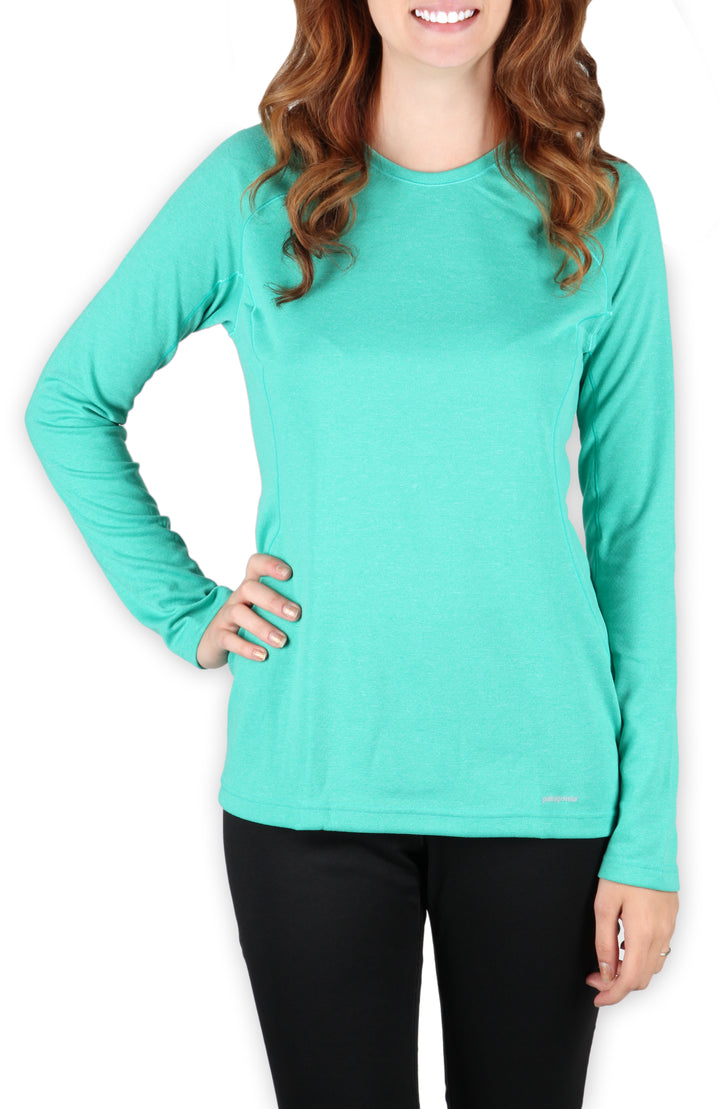 Patagonia Capilene 3 Midweight Crew Top - Women's Brilliant Green Front View