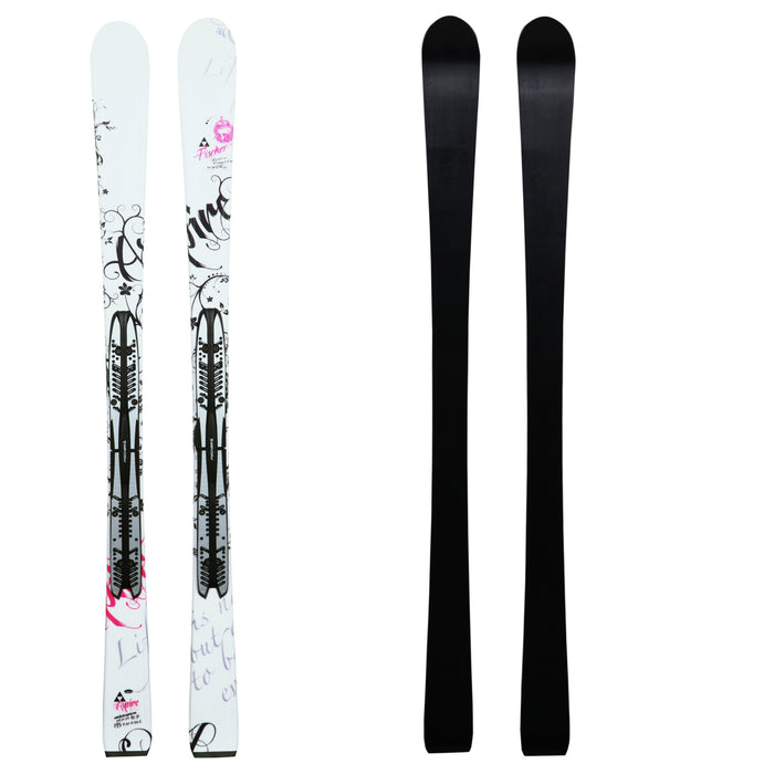 Fischer Aspire FP9 (White) Skis + RS 10 Bindings - Women's 2013 Base View