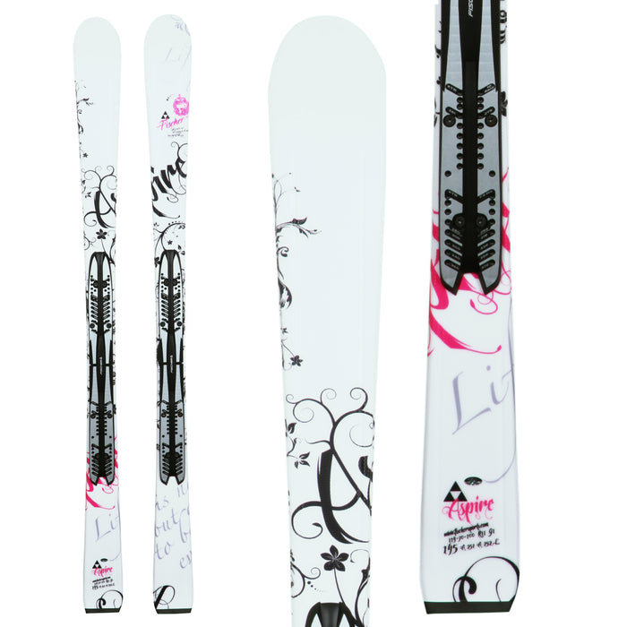 Fischer Aspire FP9 (White) Skis + RS 10 Bindings - Women's 2013 Top View