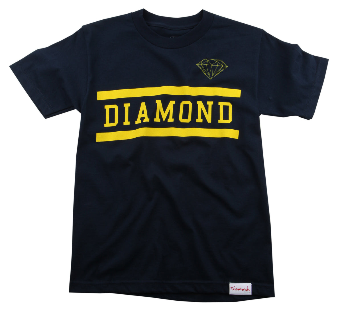 Diamond Supply Co. Collegiate T Shirt Navy Front View