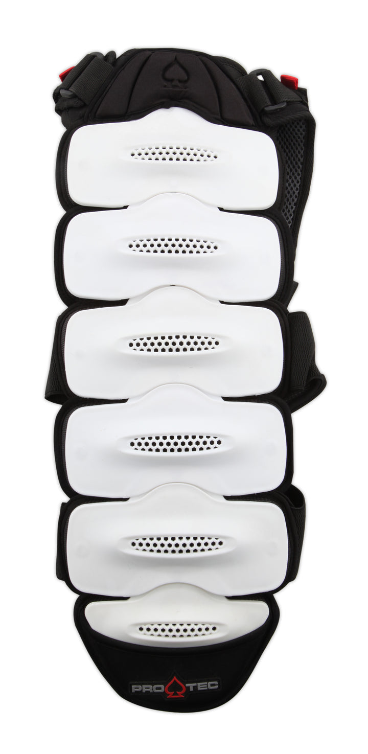 Pro Tec IPS Back Protector Black/Grey/Red Back View