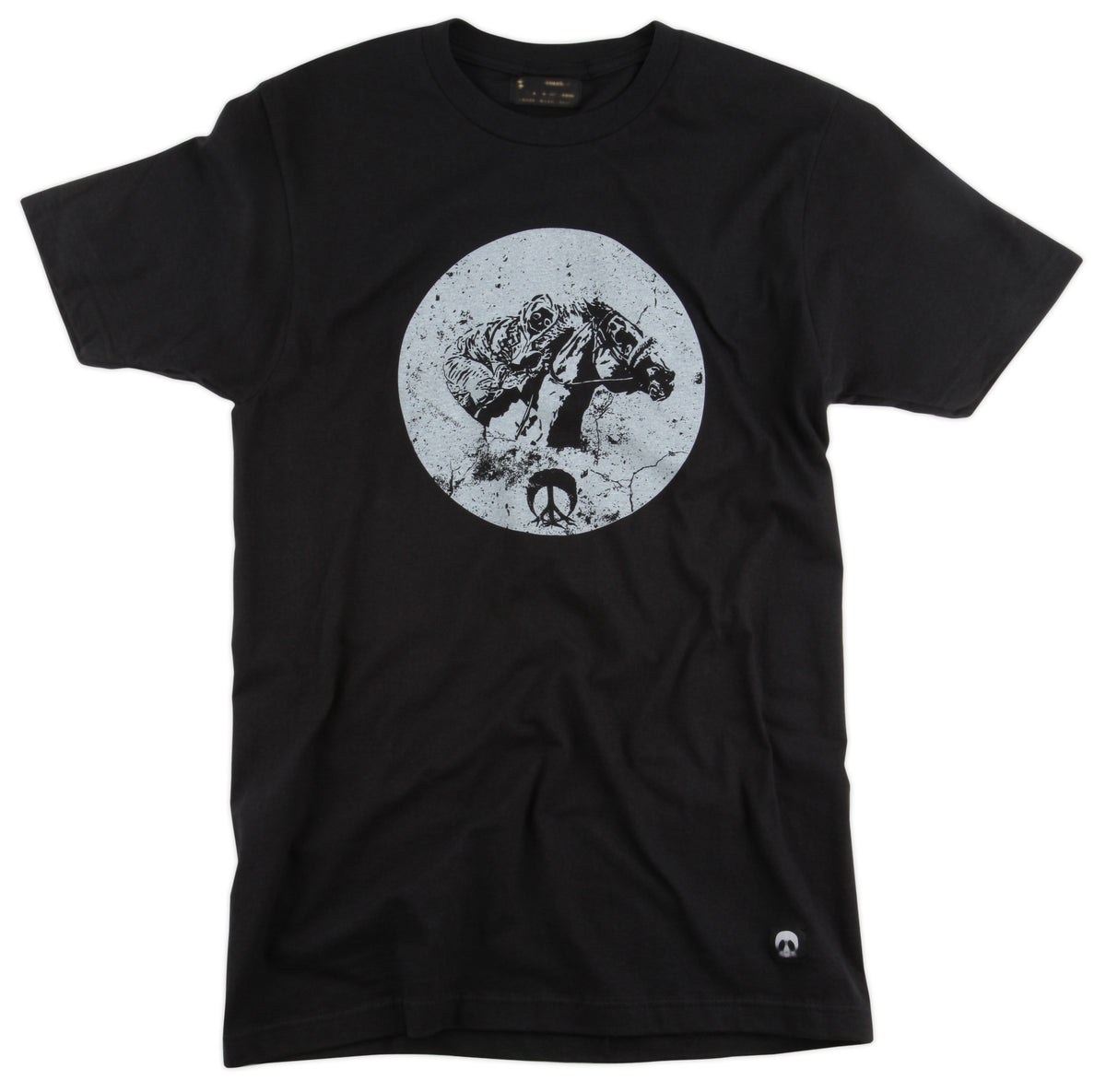 Gnarly Night Rider T Shirt Black Front View