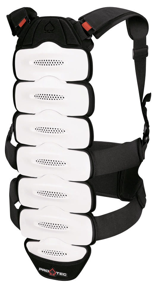 Pro Tec IPS Back Protector Black/Grey/Red Front View